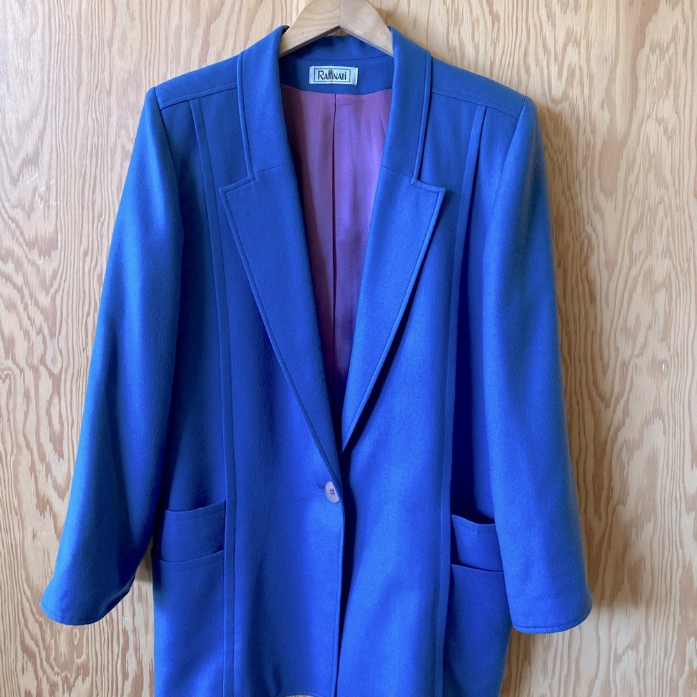 Vintage ‘80’s RAFFINATI Wool Blazer